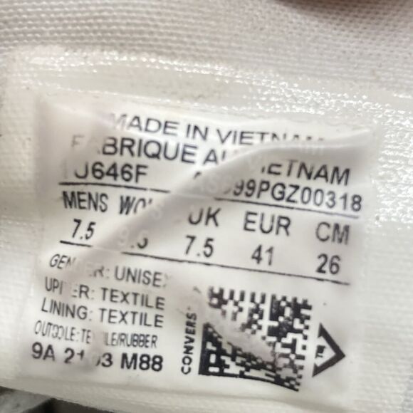 Womens Size 7.5 Converse CT All Star II Hi White Casual Shoe Sneaker Lightweight - Picture 9 of 9